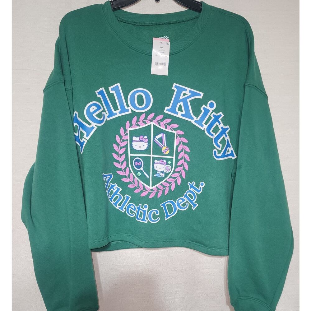 Hello kitty athletic dept. sweatshirt size XXL cropped